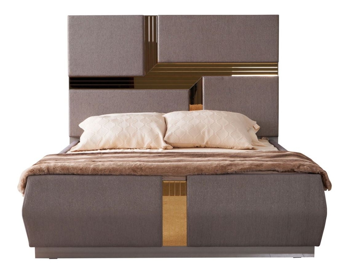 Lorenzo Fabric/Wood Regular Bedroom Set