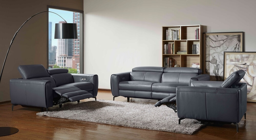 Ariana Premium Leather Sectional - Thumbnail 2