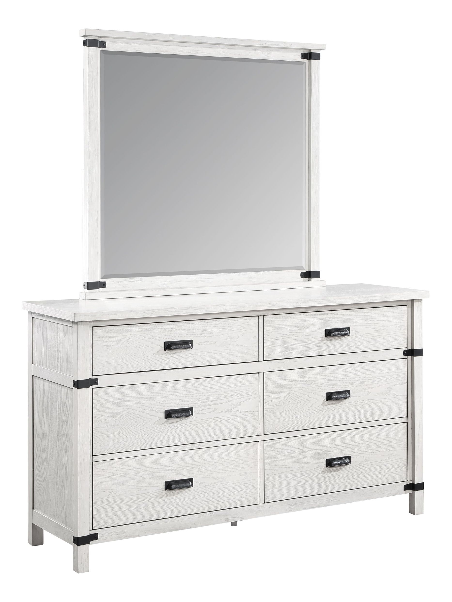 Loretta 6-Drawer Wood Veneer Dresser