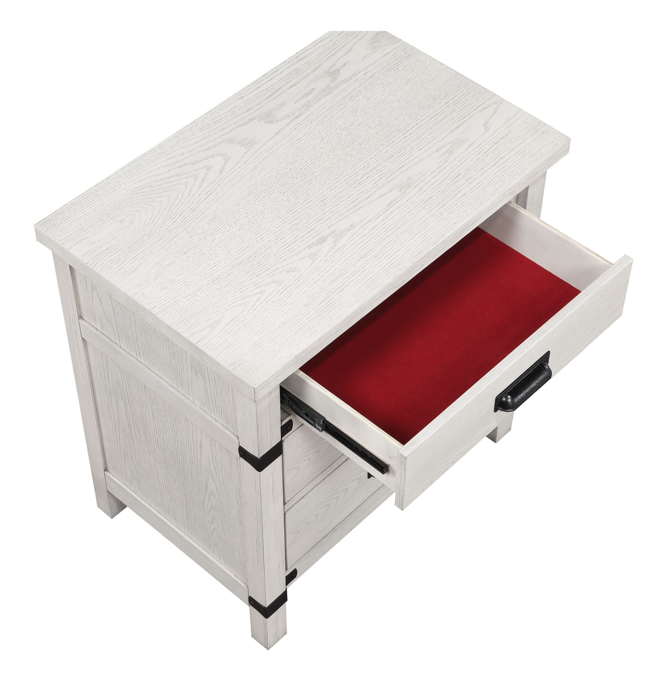 Loretta 3-Drawer Wood Veneer Nightstand