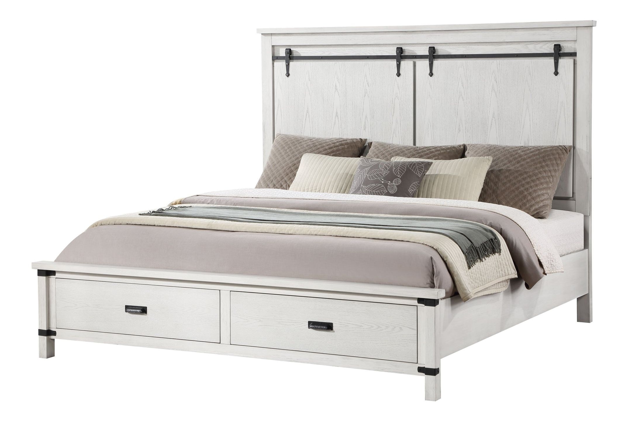 Loretta Fabric/Wood Regular Bedroom Set