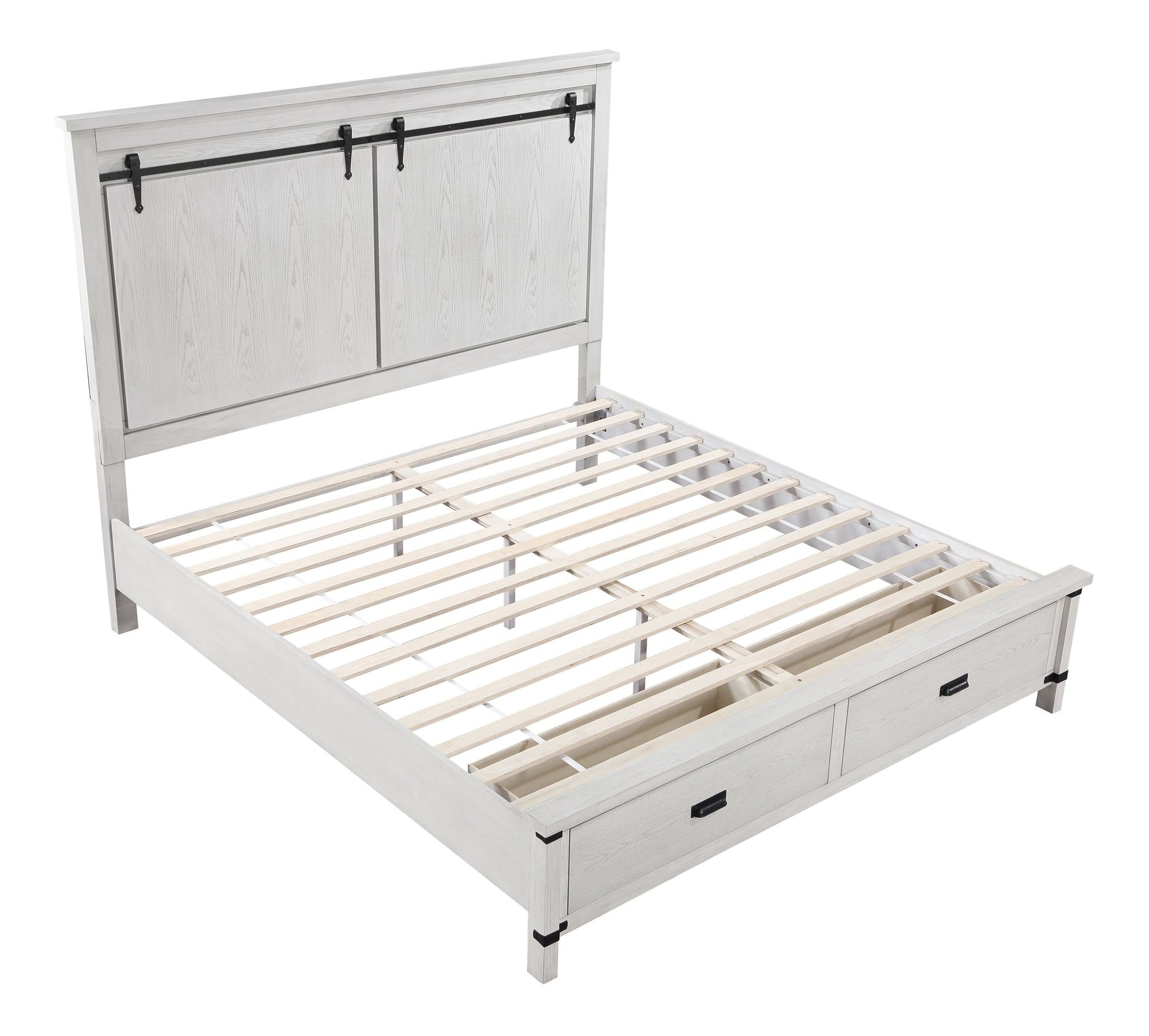 Loretta Fabric/Wood Regular Bedroom Set