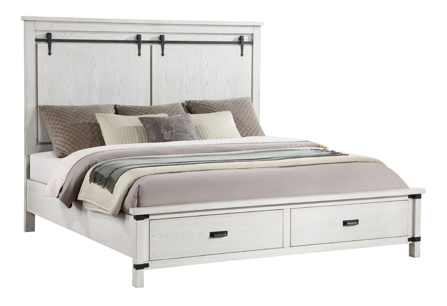 Loretta Fabric/Wood Regular Bedroom Set