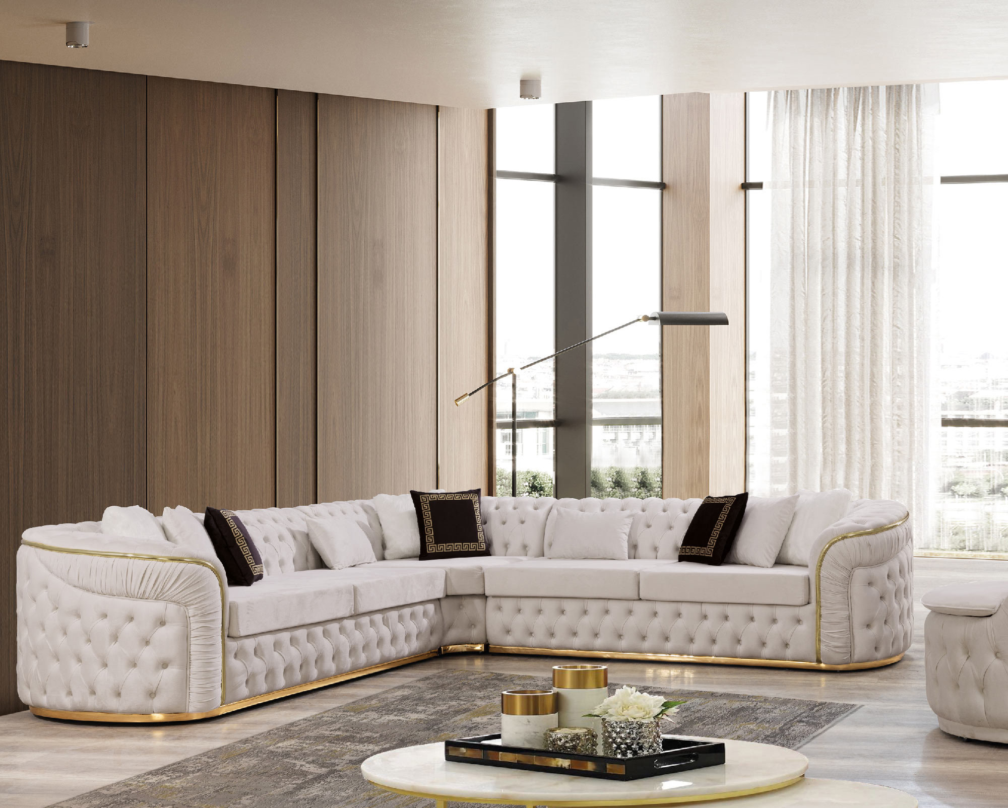 Los Angeles L-Shaped Upholstered Sectional