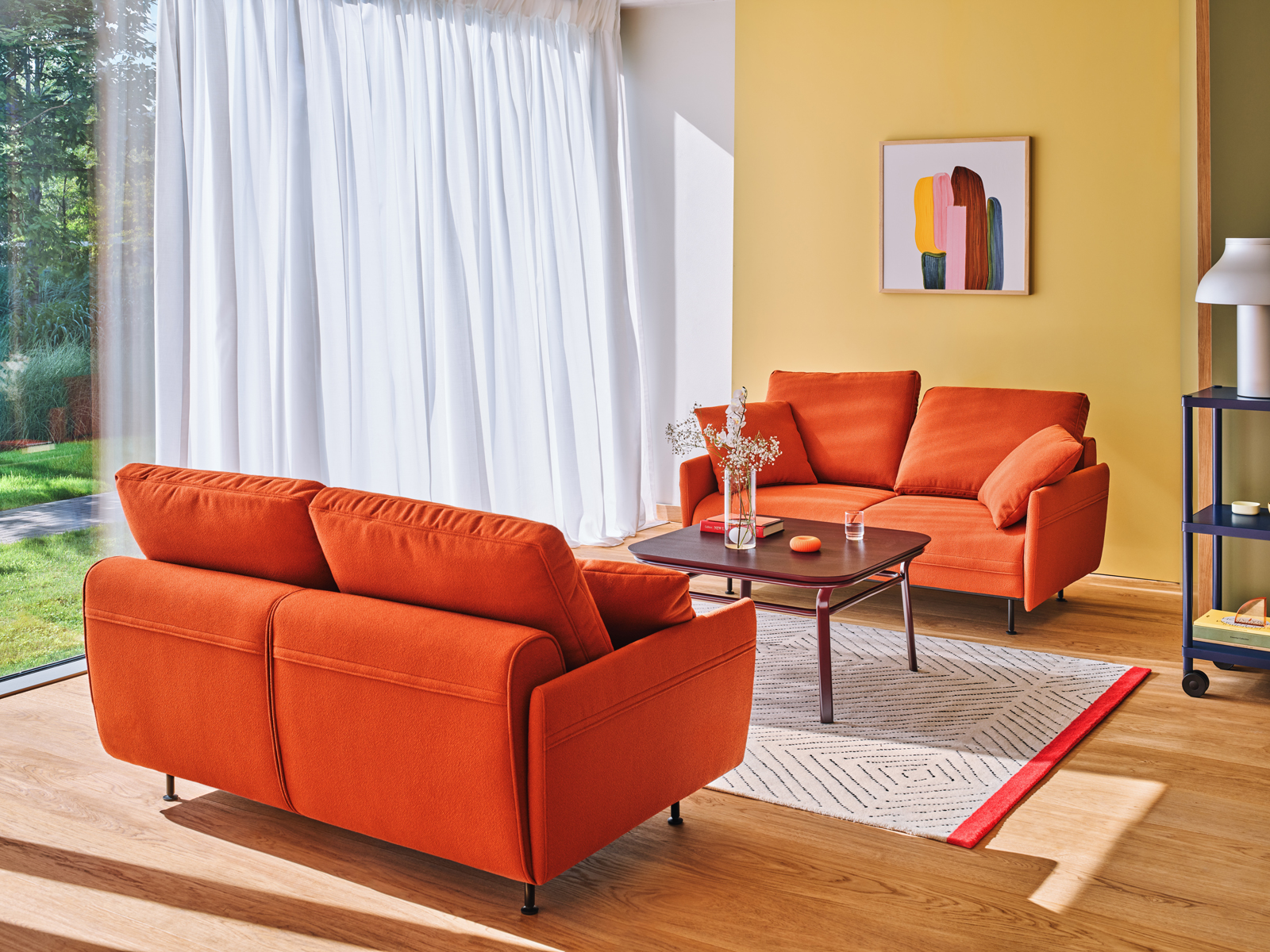 Lotus 87" Office Lounge Straight Sofa