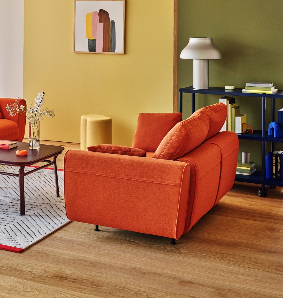 Lotus 72" Office Lounge Straight Sofa
