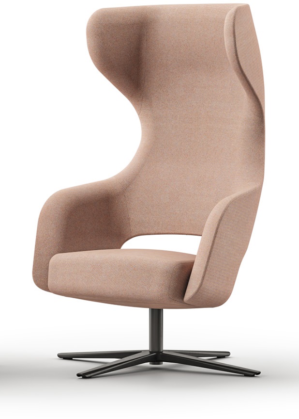 Sandie High-Back Swivel Adjustable Lounge Chair