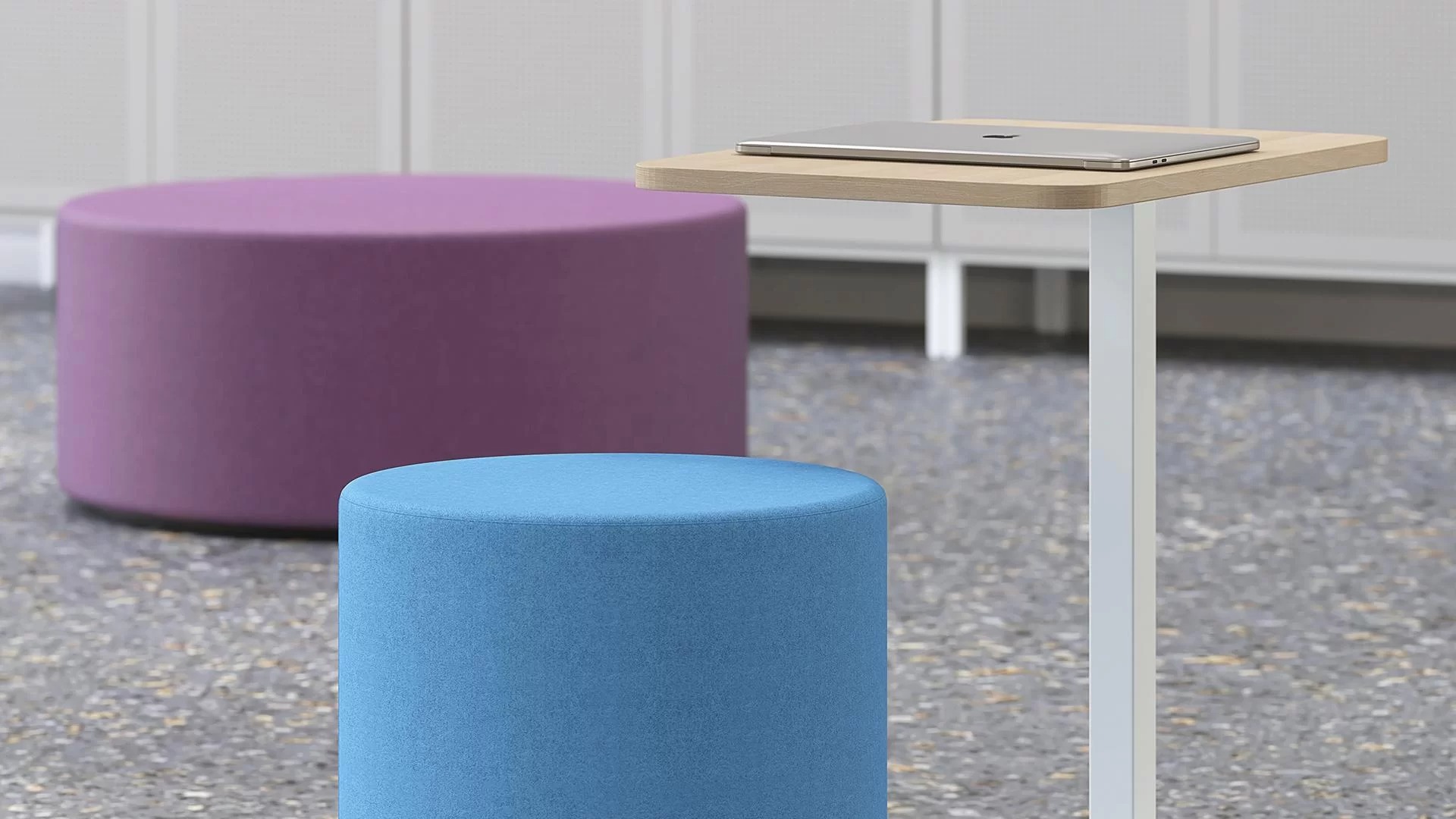 Giro Large Round Pouf