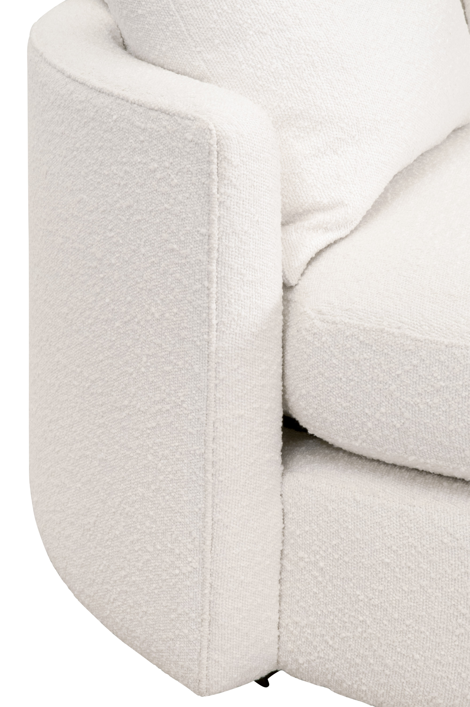 Lourne Grand Swivel Polyester Fabric Sofa Chair