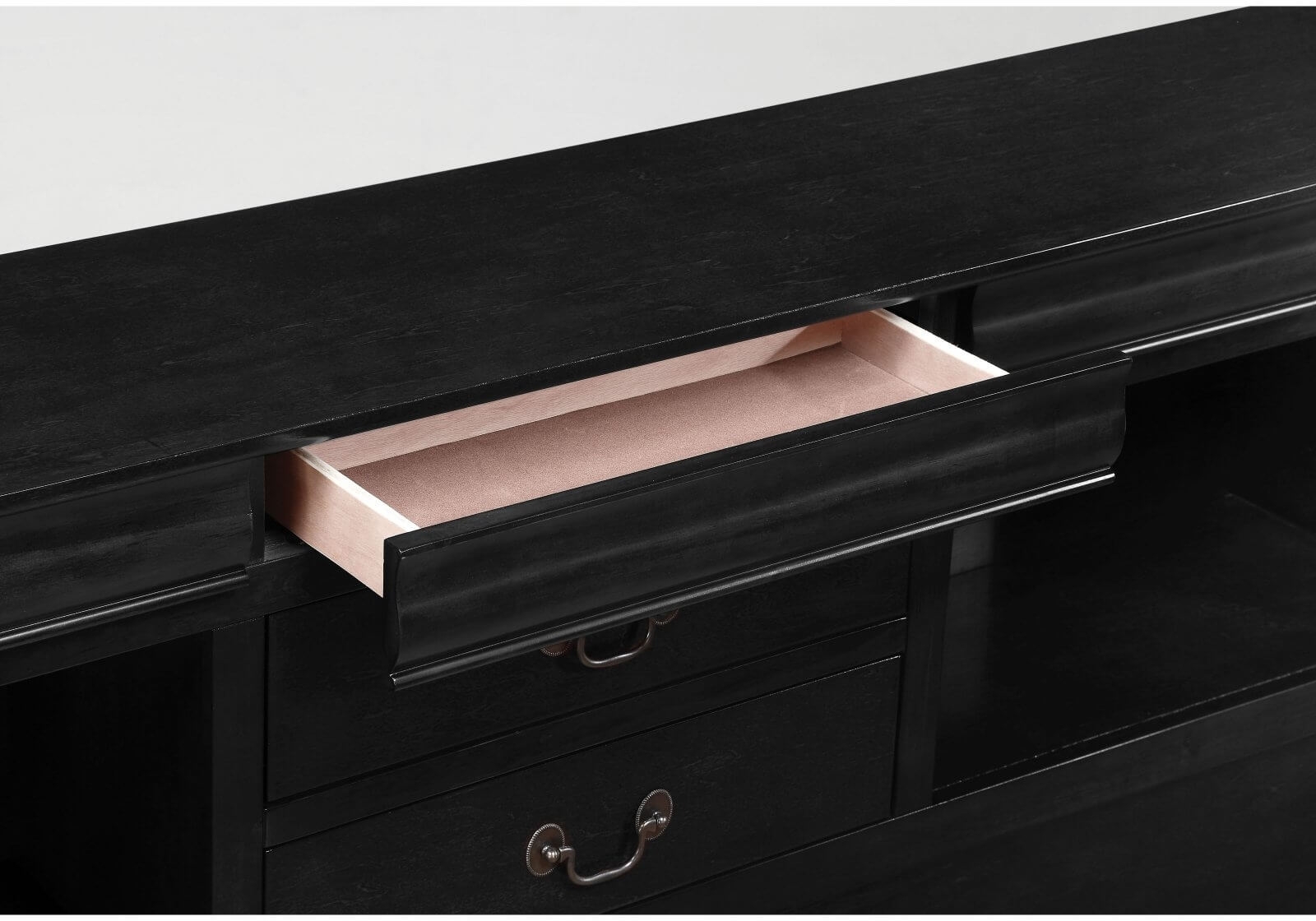 Louis Philippe III Storage Bed, Queen Size