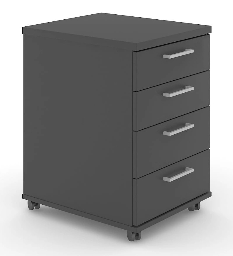 NARBUTAS Optima Mobile Pedestal Foil Wrapped Drawers