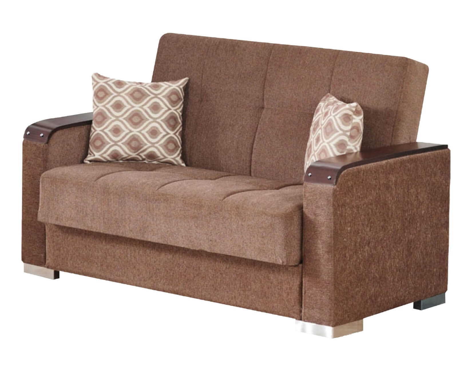  Convertible Loveseat Sleeper, Dusty Rose