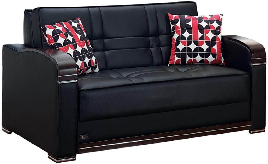 Westchester Bonded Leather Storage Loveseat