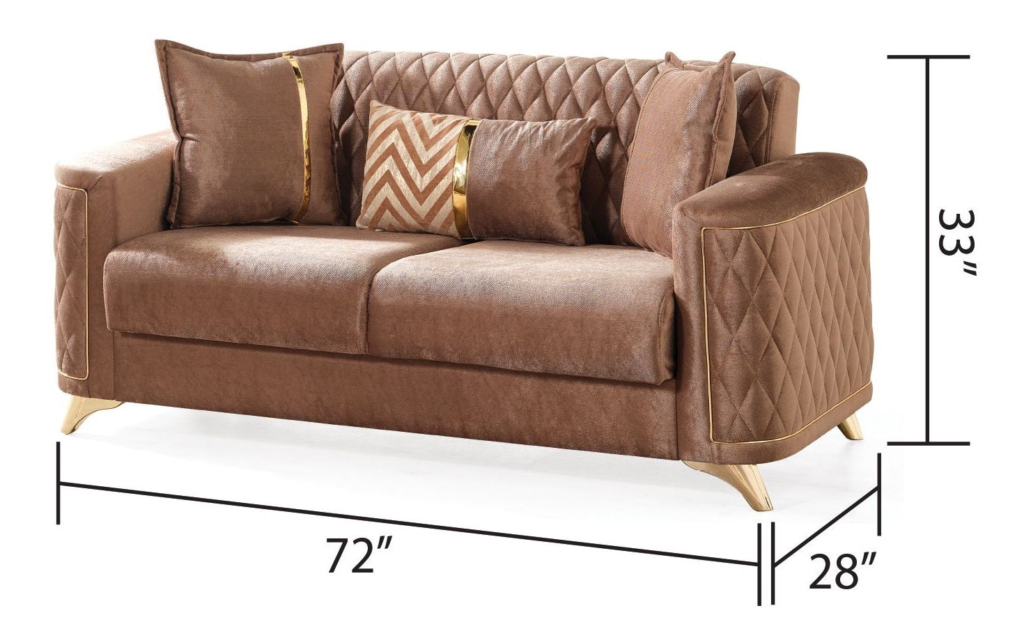 Luna Velvet Living Room Set