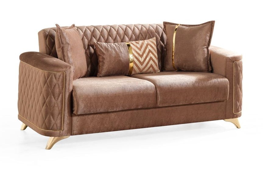 Luna Velvet Living Room Set
