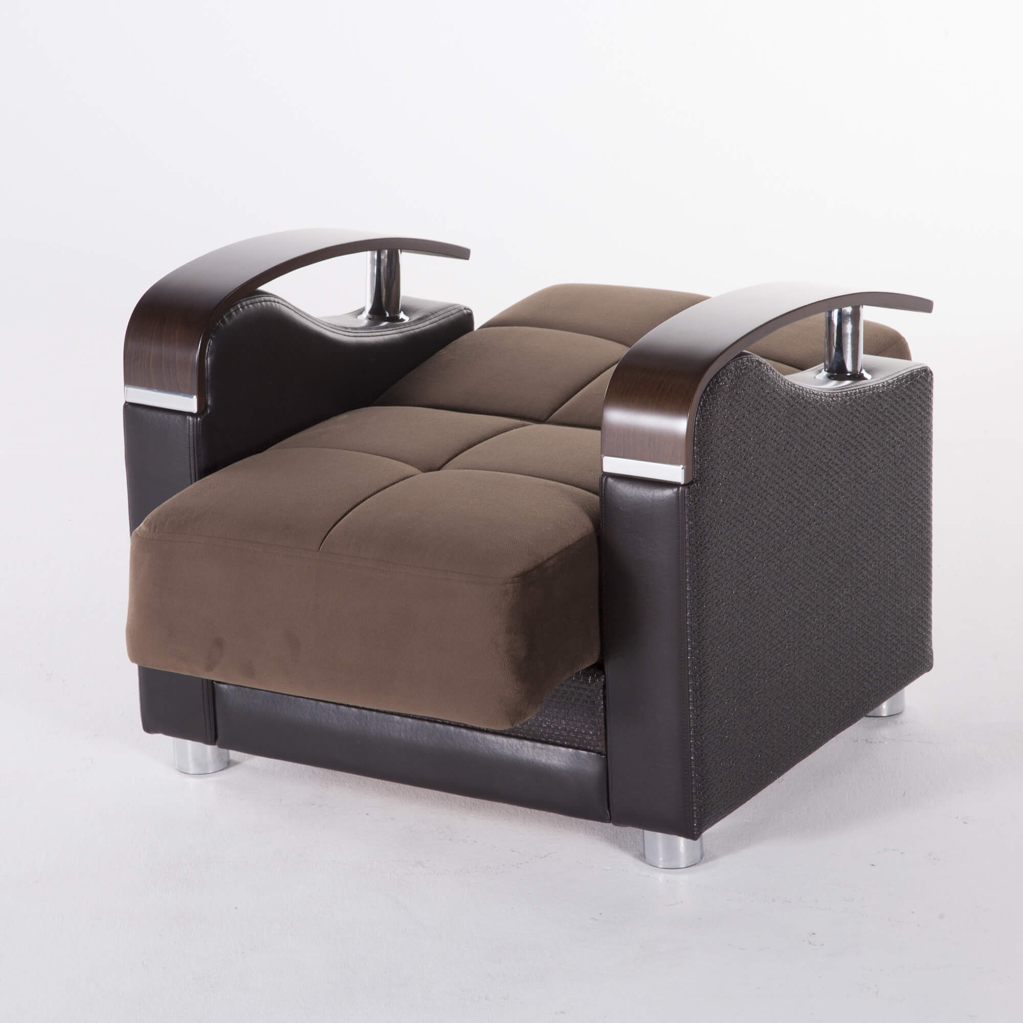 Luna Fabric Storage Sleeper Armchair