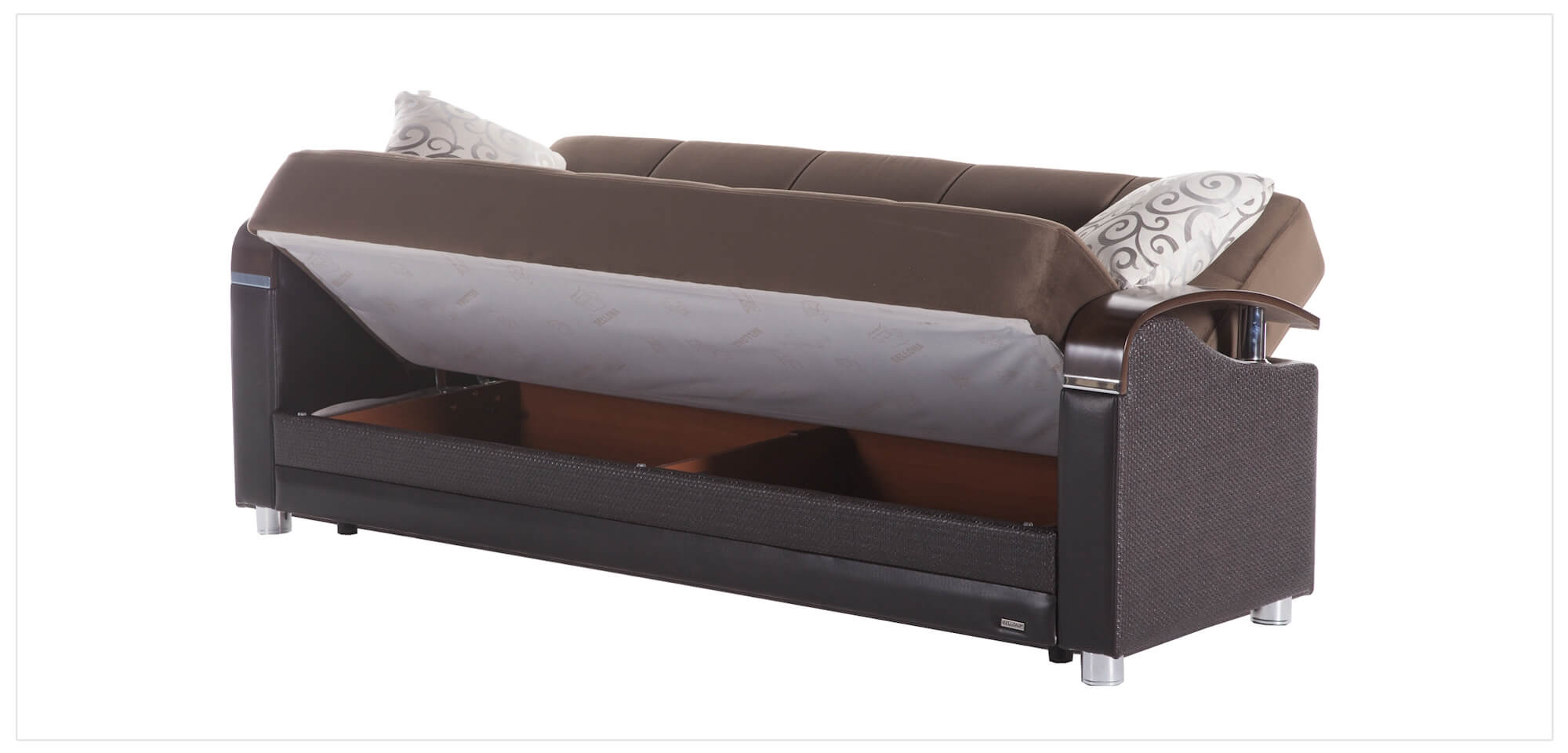 Luna Fabric Storage Sleeper Living Room Set