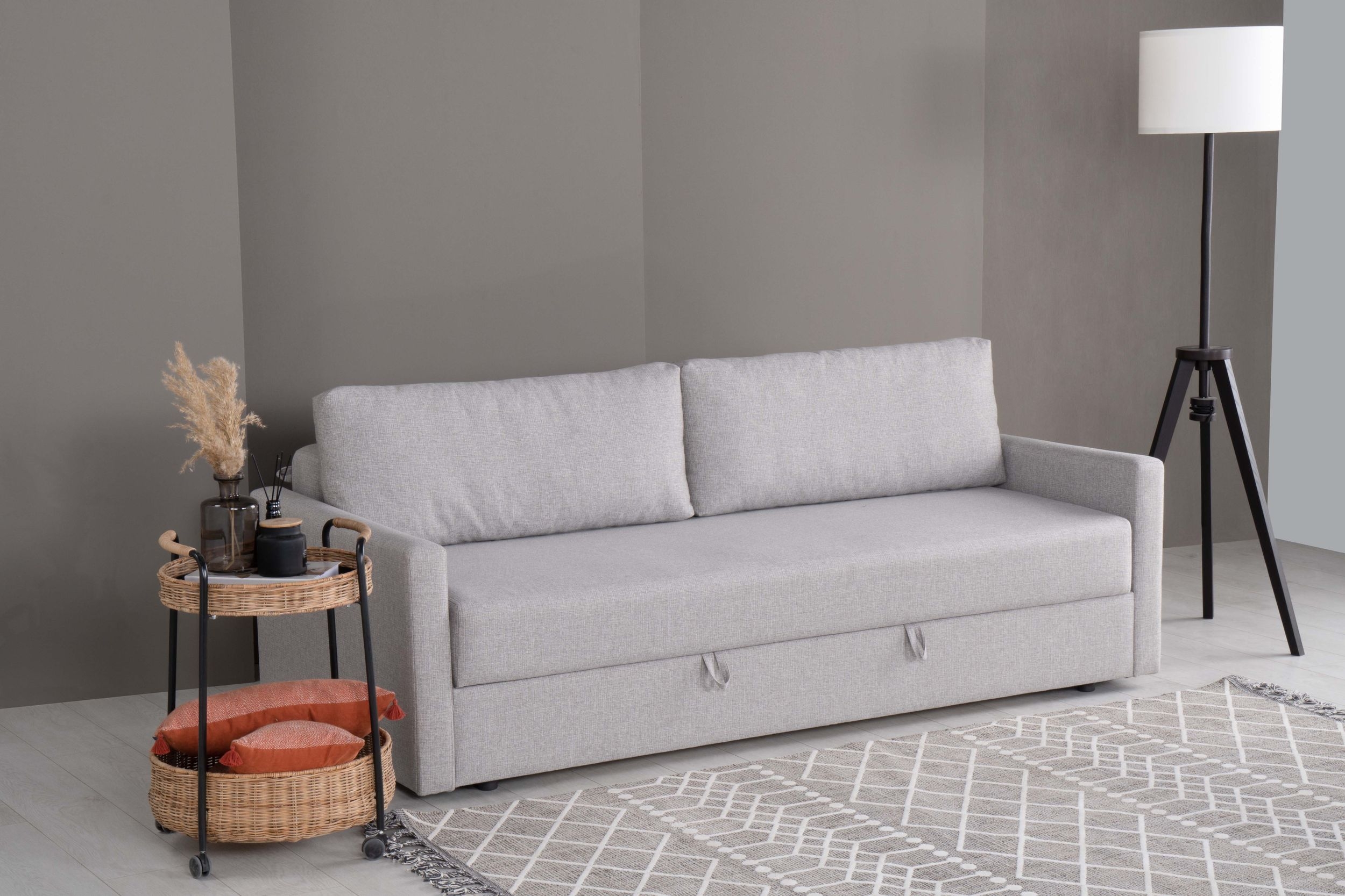 SM Lupin Fabric Pull Out Sleeper Sofa