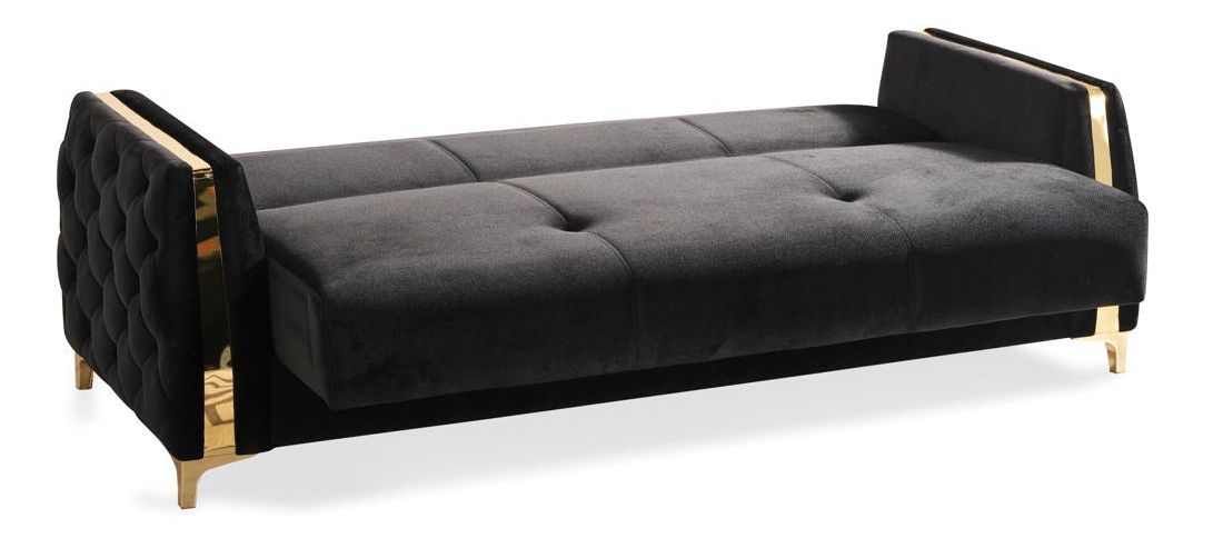 Lust Polyester Fabric Sleeper Sofa with Under Seat Storage