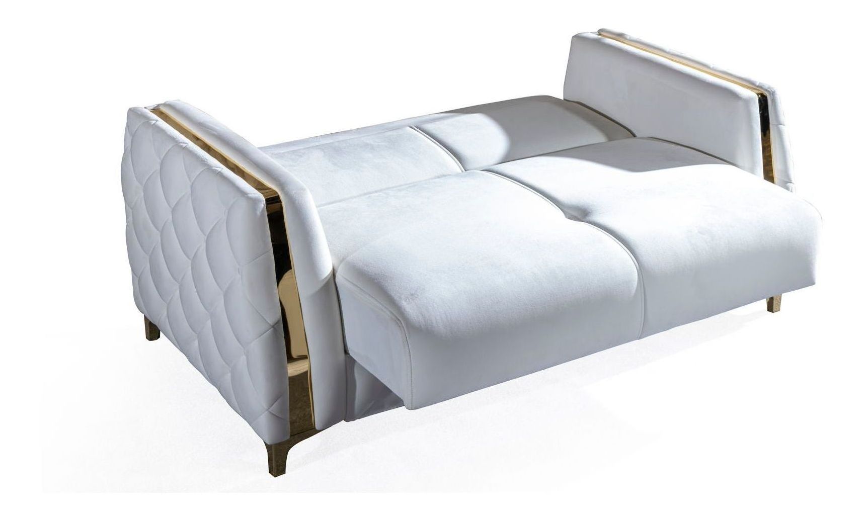 Lust Polyester Fabric Sleeper Loveseat with Under Seat Storage