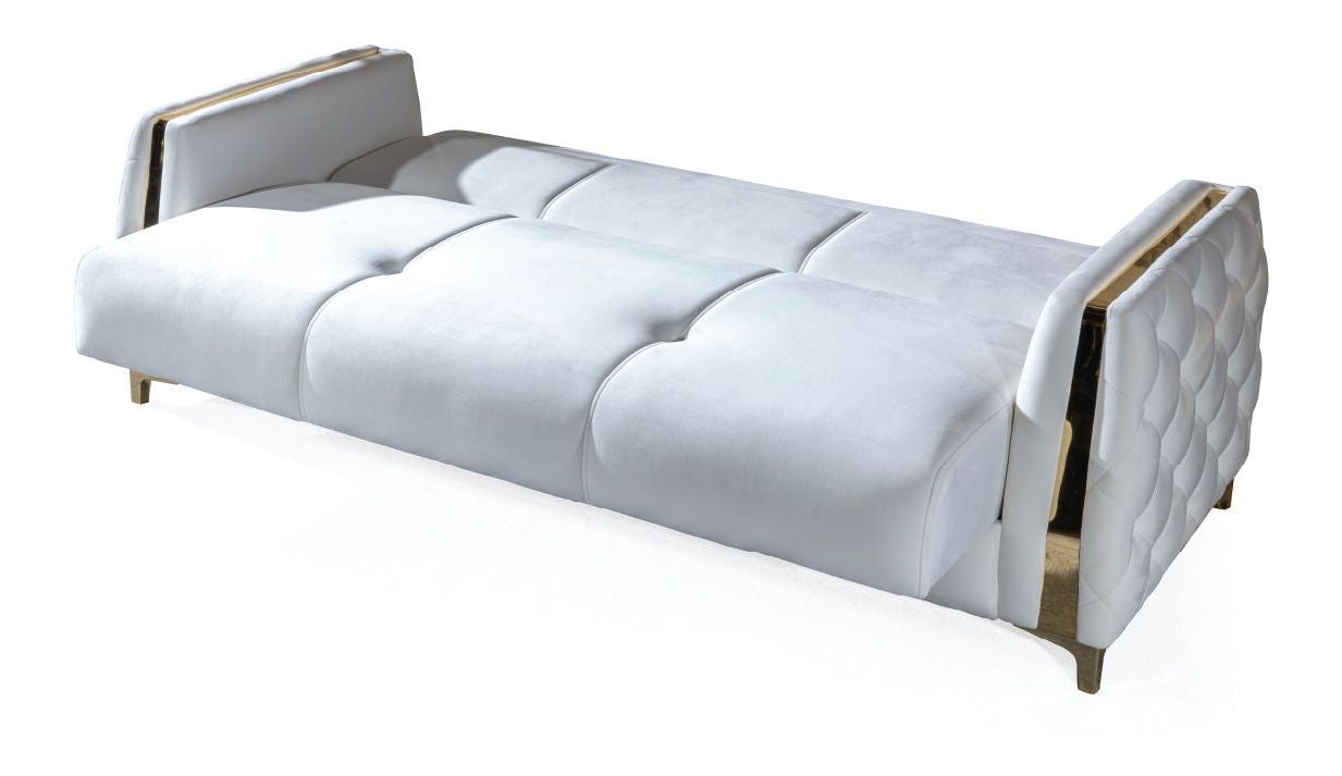Lust Polyester Fabric Sleeper Sofa with Under Seat Storage