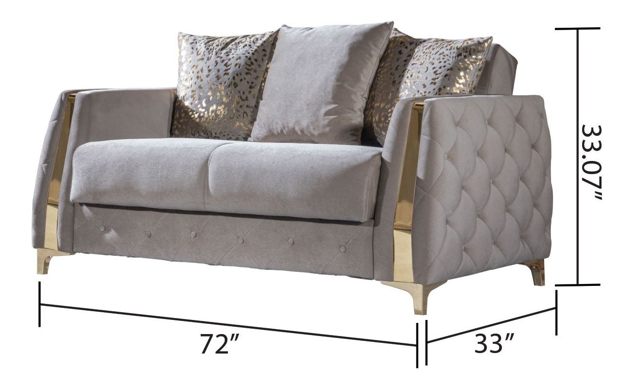 Lust Polyester Fabric Living Room Set