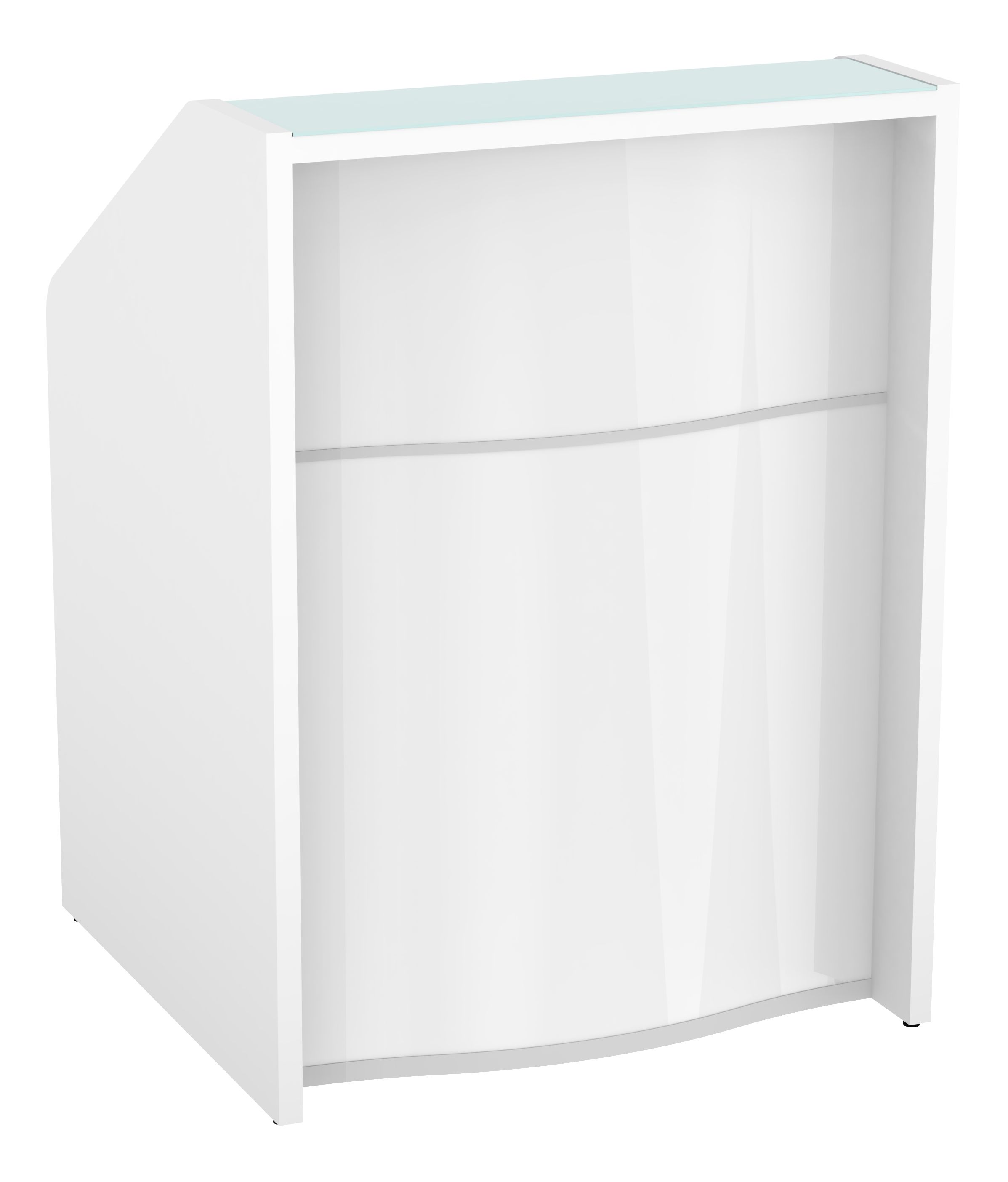Wave 31" Straight Small Counter Reception Desk