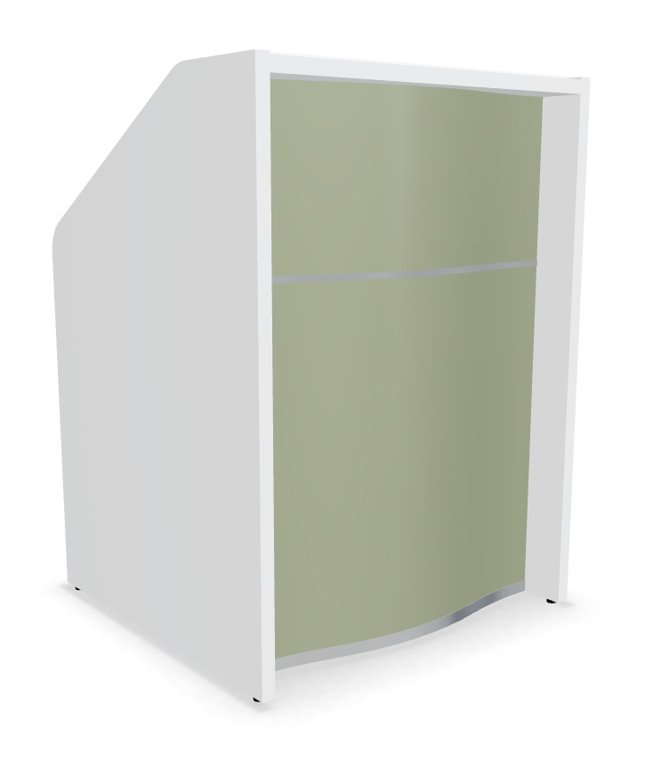 Wave 31" Straight Small Counter Reception Desk by MDD
