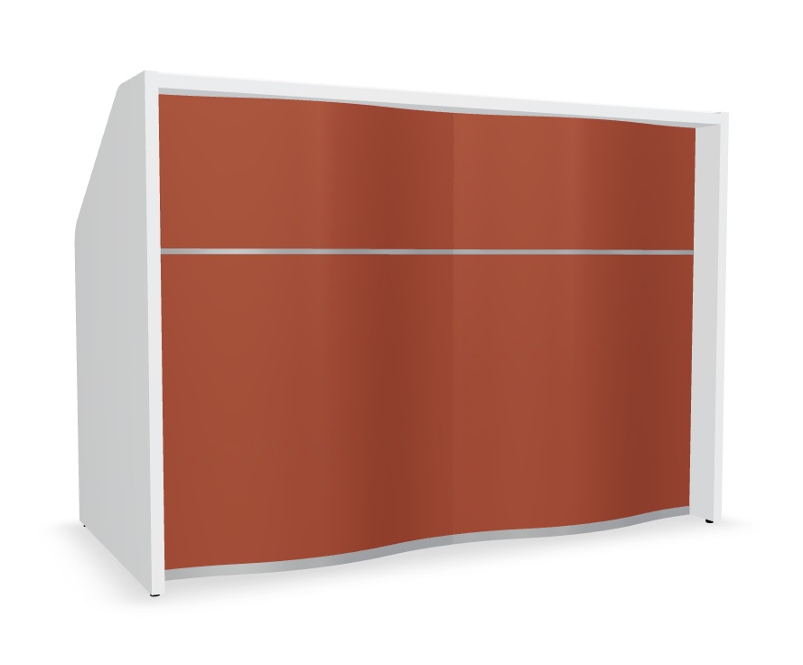 Wave 61" Straight Counter Reception Desk