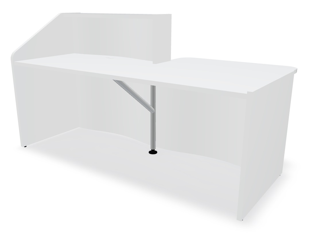MDD Wave 78" Small Reception Desk Back