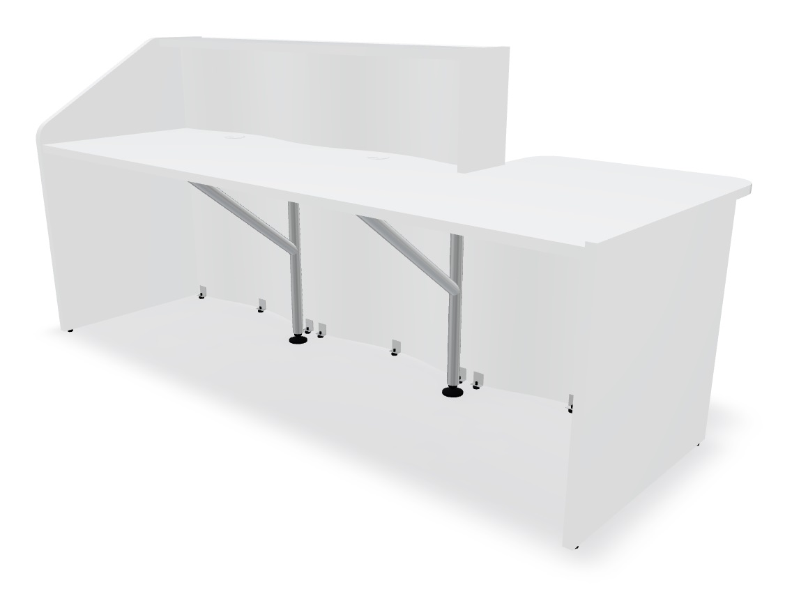 Wave 90" Straight Reception Desk by MDD