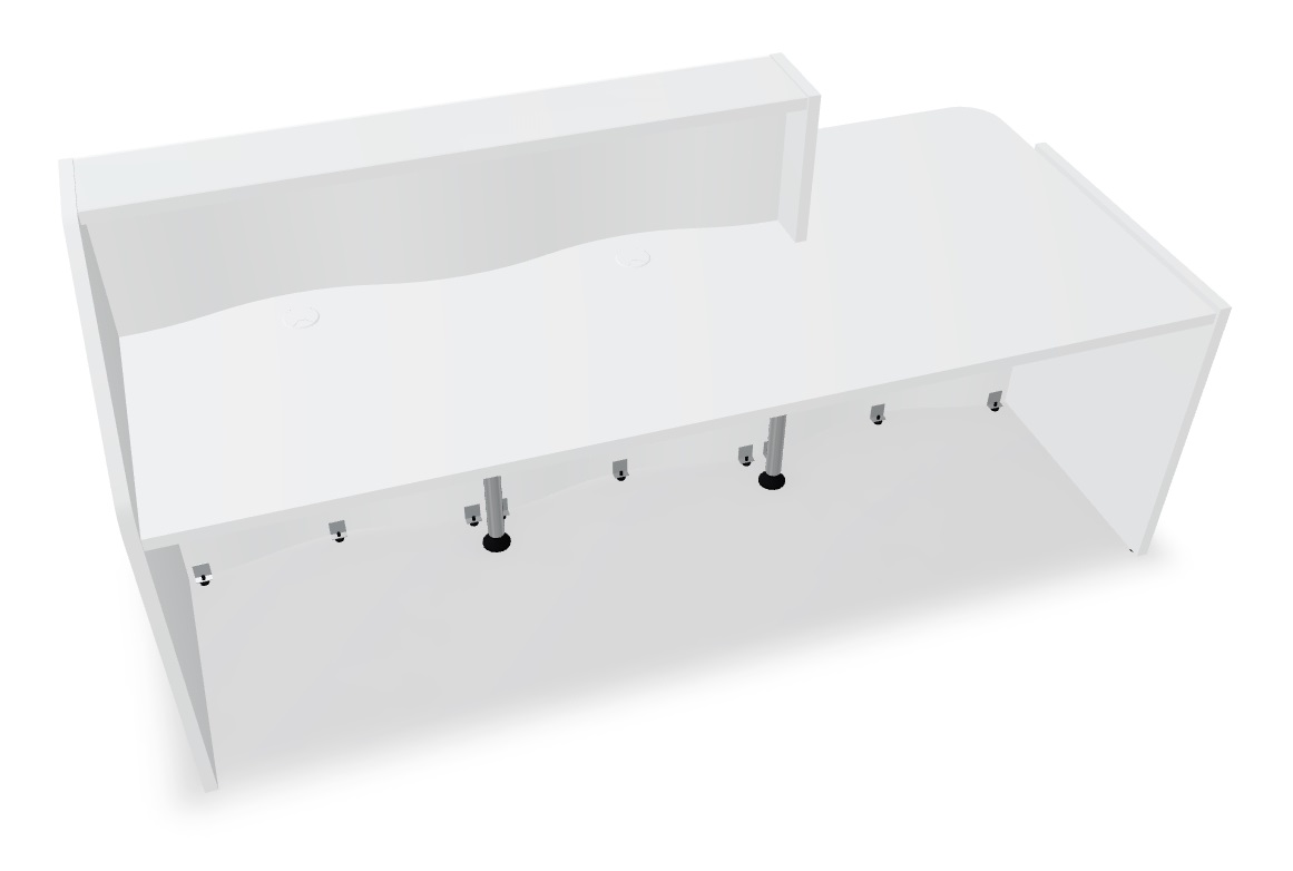 MDD Wave 90" Straight Reception Desk