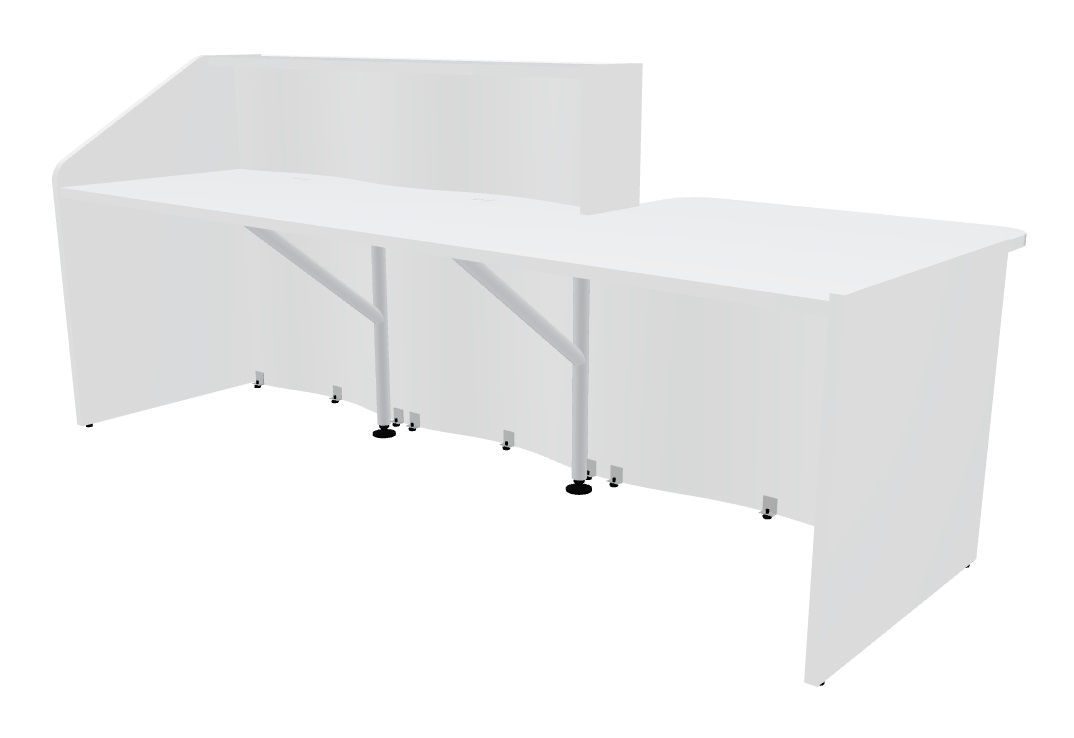 Wave 99" Straight Reception Desk by MDD