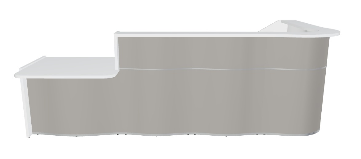 Wave LUV45P 130" L-Shape Reception Desk by MDD