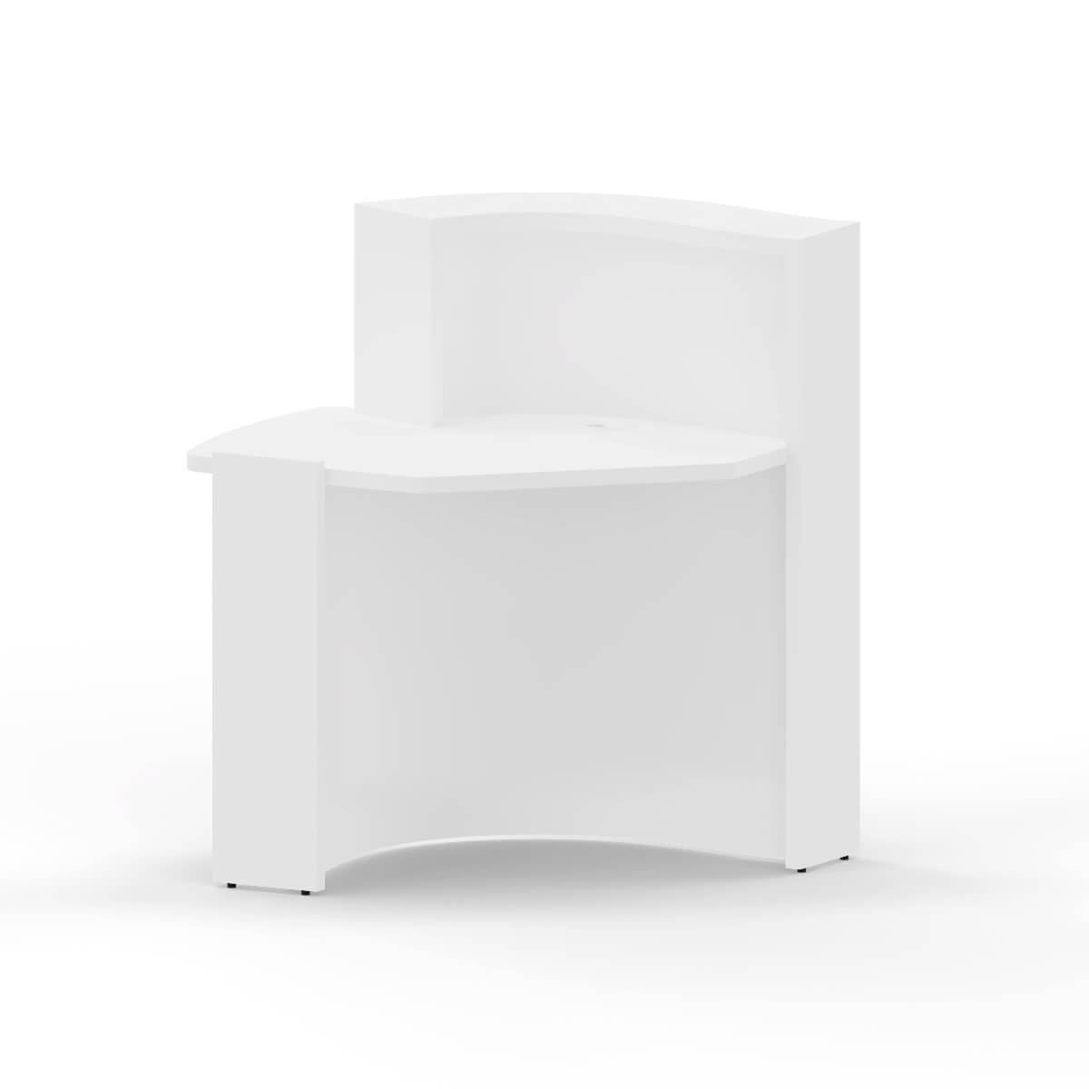 MDD WAVE Small Reception Desk With Left-Handed Counter Back Side