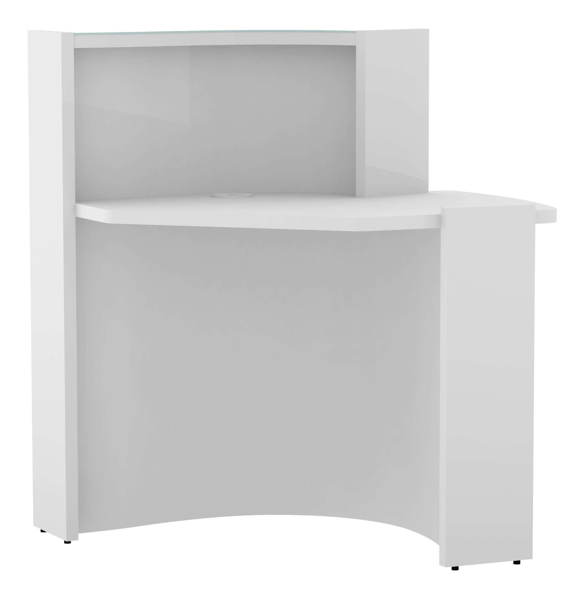 Wave 33" Small Reception Desk Back