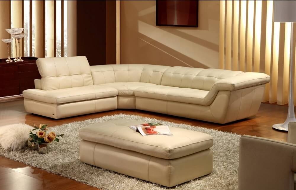 397 Italian Leather Sectional