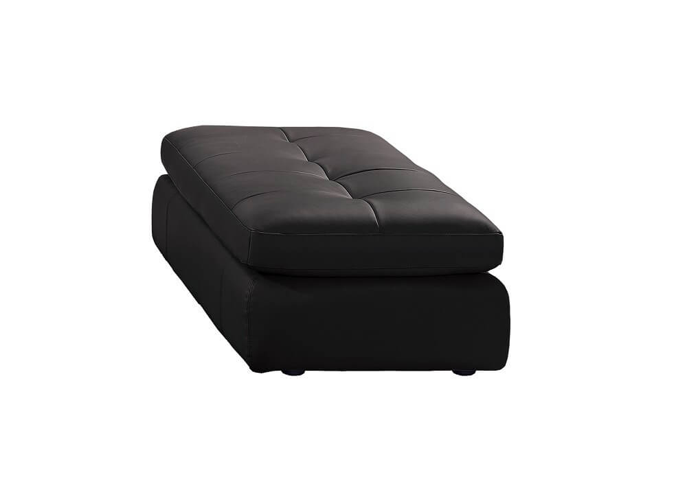 397 Italian Leather Ottoman