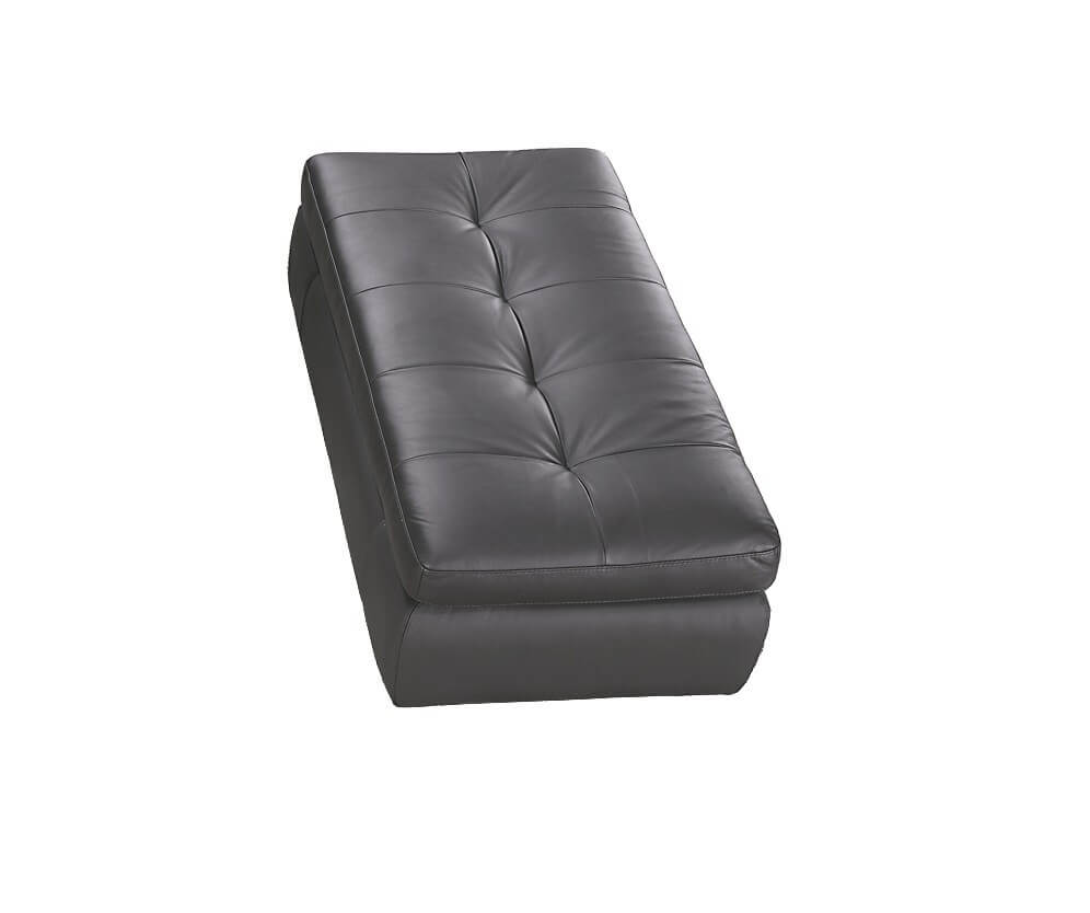 397 Italian Leather Ottoman