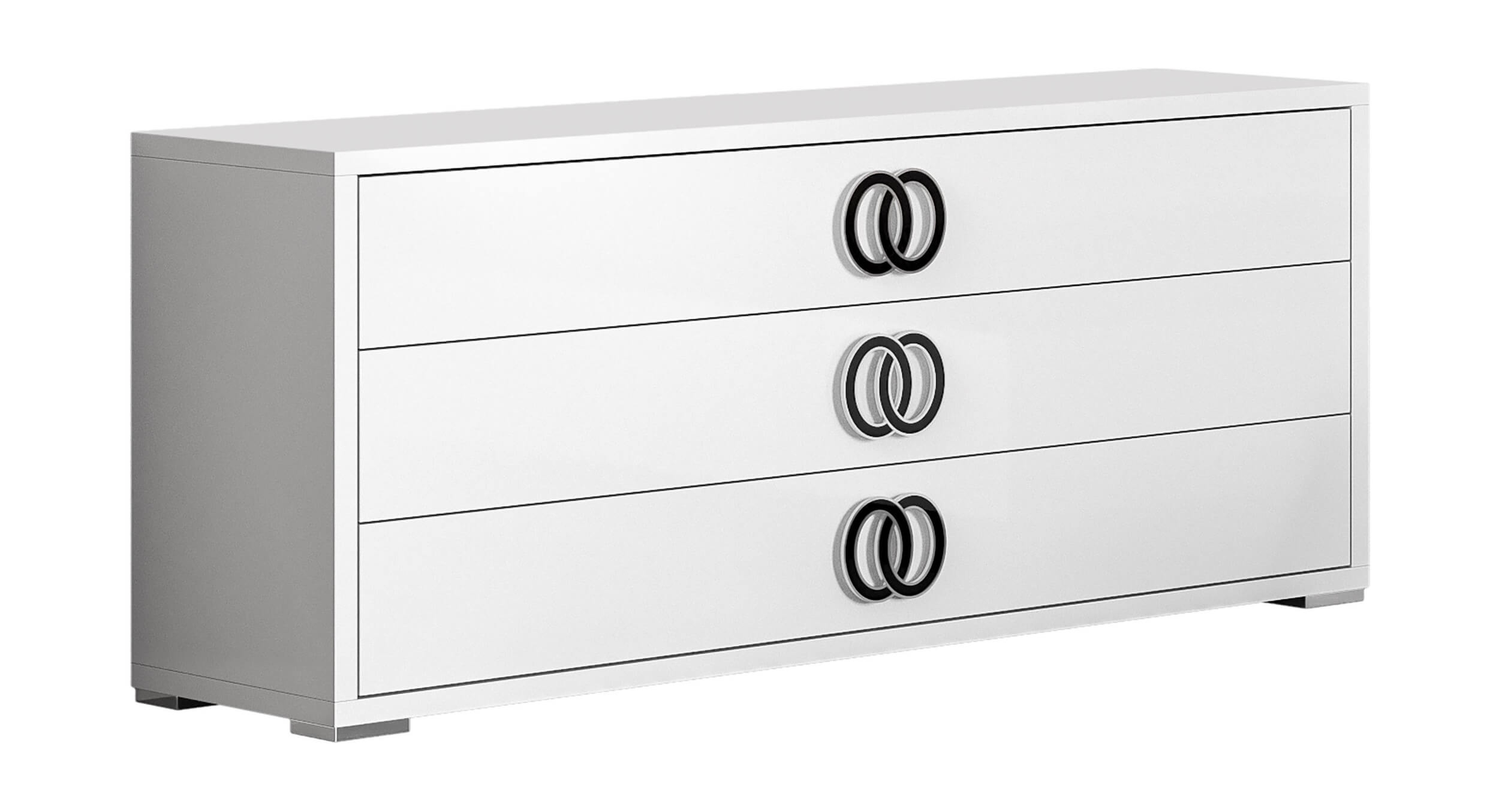Luxuria 3 Drawers Dresser and Mirror Set