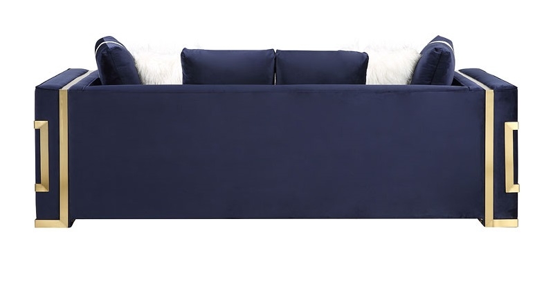 Virrux Velvet Sofa w/Pillows