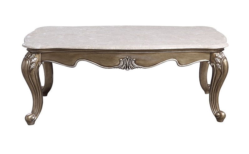 Elozzol Marble/Wood Coffee Table