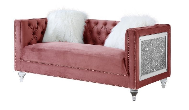 HeiberoII Velvet Tufted Living Room Set