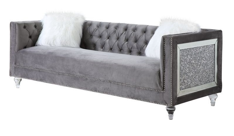 HeiberoII Velvet Tufted Living Room Set