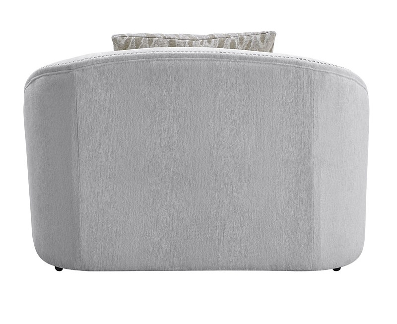 Mahler I Linen Fabric Chair w/Pillows