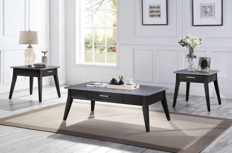 Zemocryss Fabric/Wood Living Room Set