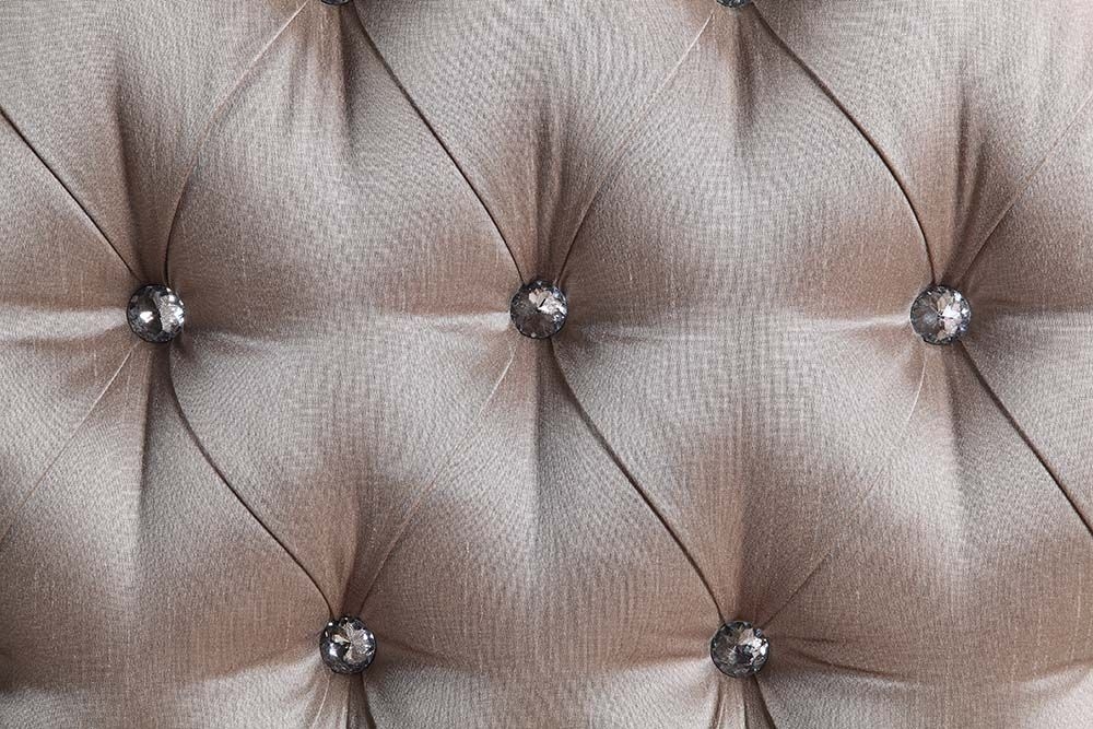 Benbek Fabric/Wood Tufted Sofa w/Pillows