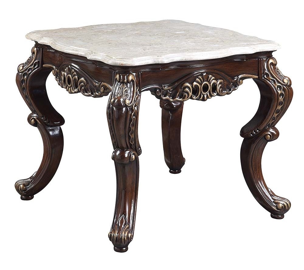 Benbek Fabric/Wood Tufted Living Room Set