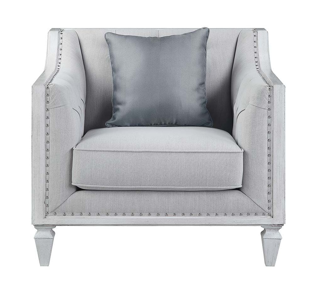 Katia Fabric/Wood Tufted Living Room Set
