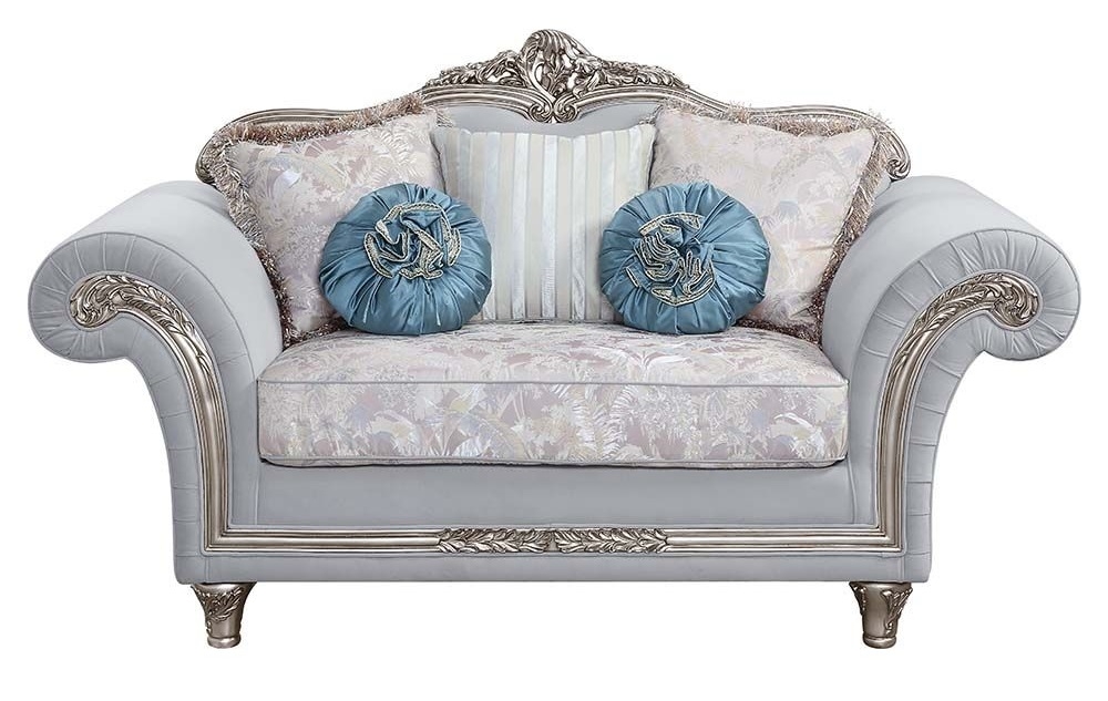 Pelumi Fabric/Wood Living Room Set